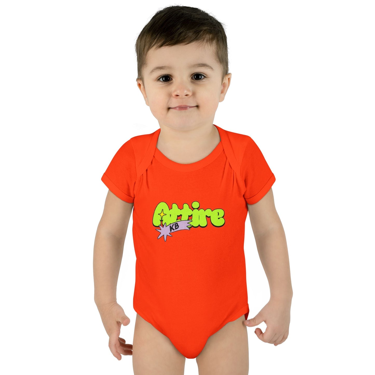 KB Attire Infant Bodysuit with "Cartoon" Logo