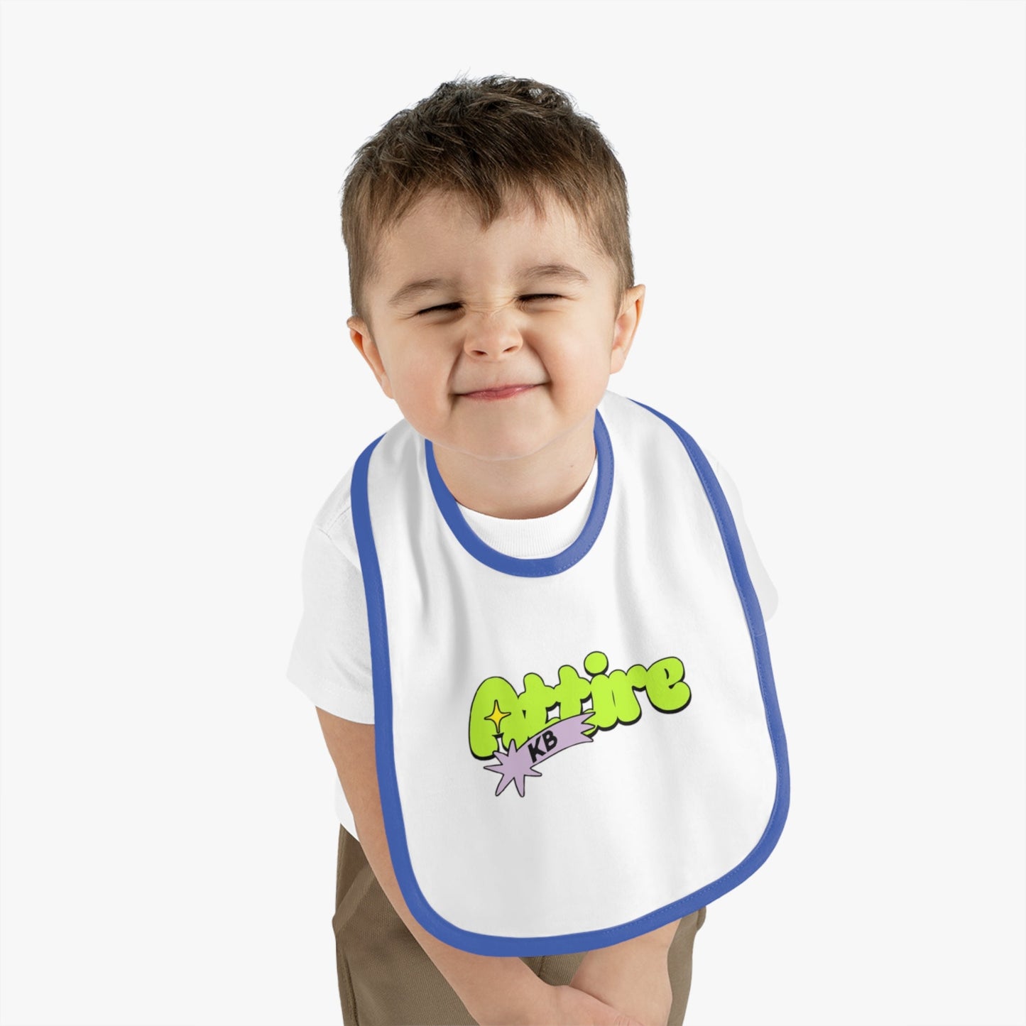 KB Attire Baby Bib with Fun Cartoon Design