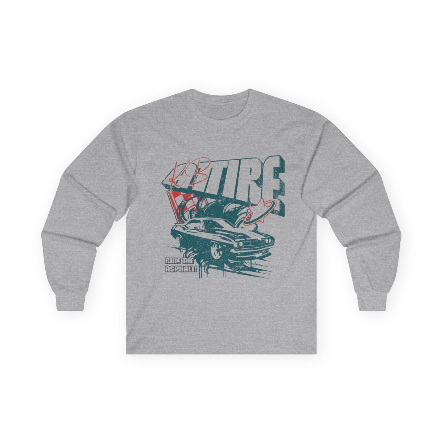 'Retro Car' Long Sleeve Tee