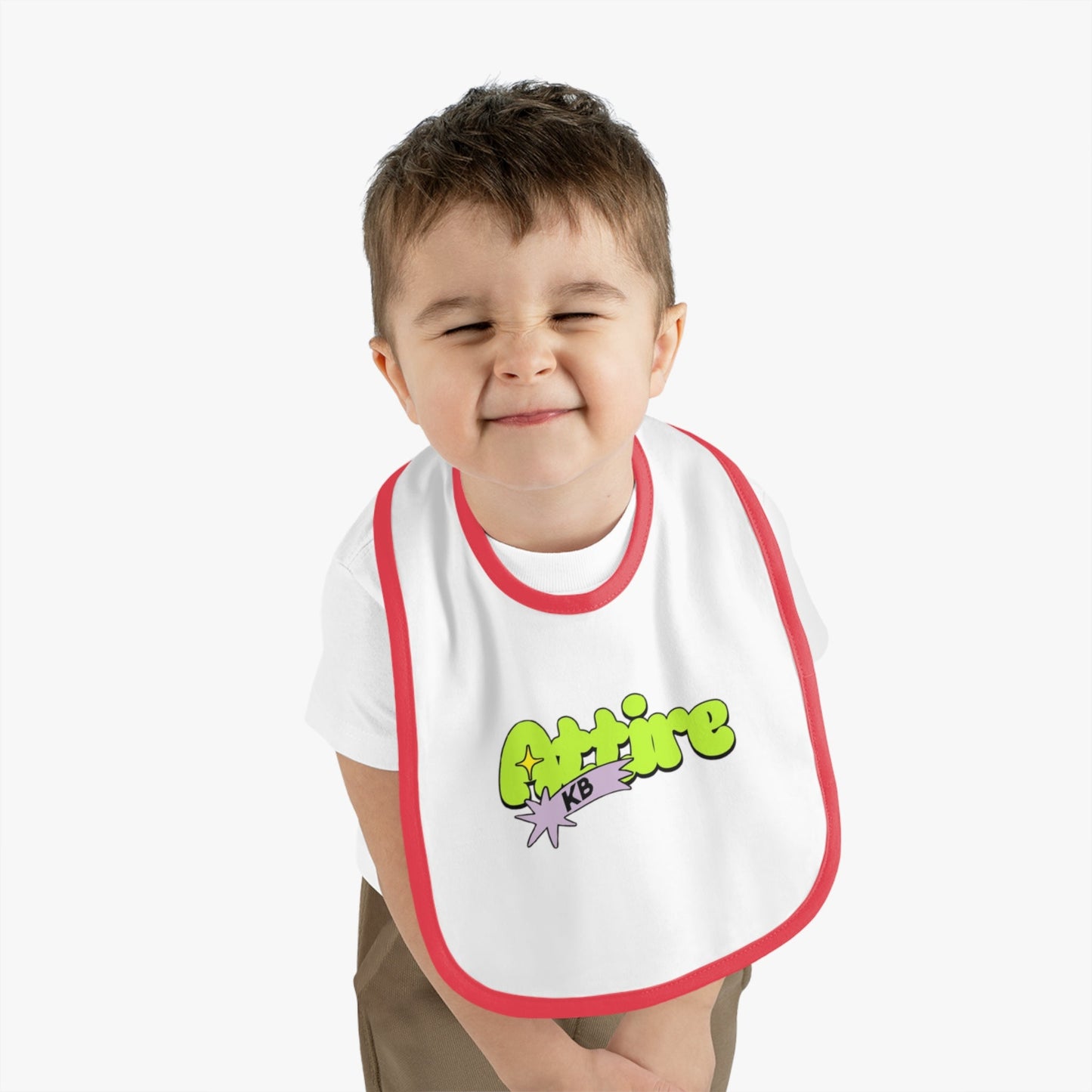 KB Attire Baby Bib with Fun Cartoon Design