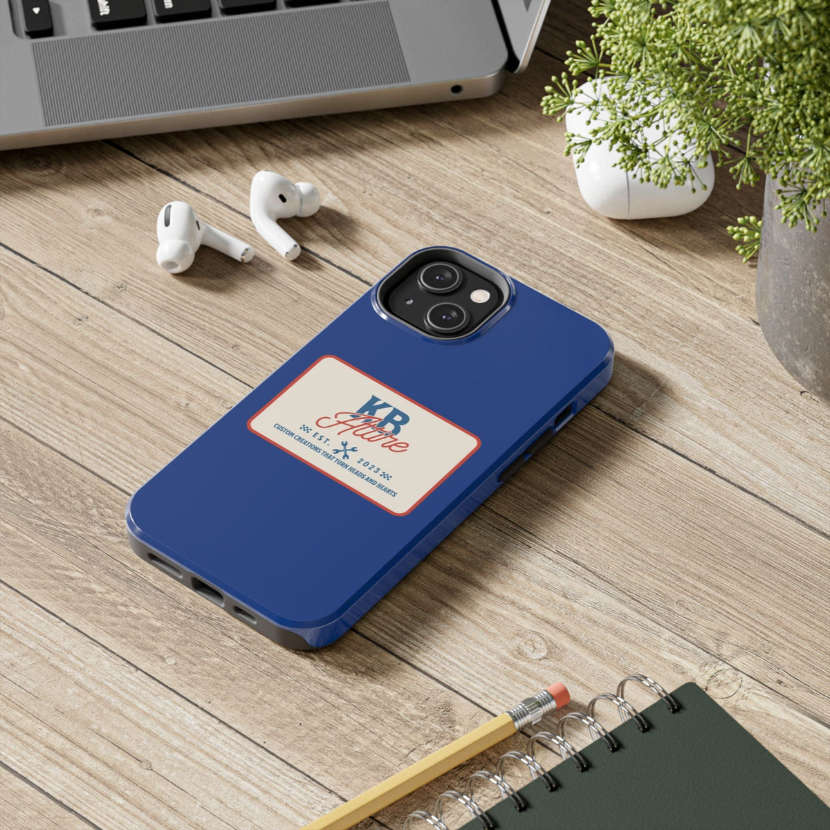 KB Attire 'The Patch' Phone Case (Blue)