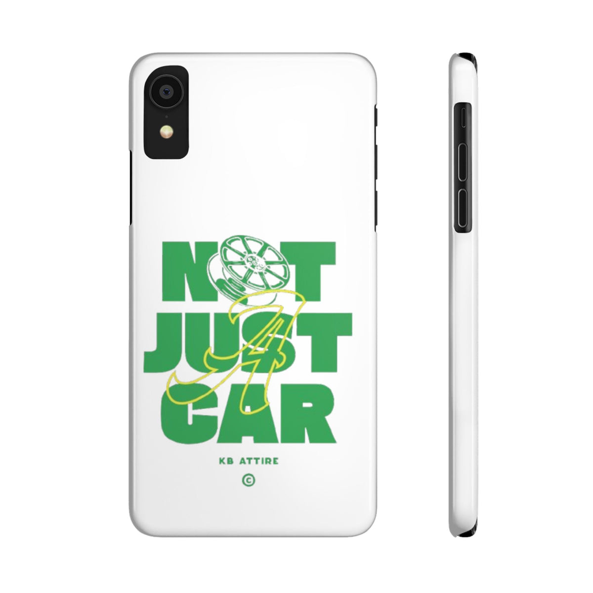 Not Just A Car Slim IPhone Cases (White)