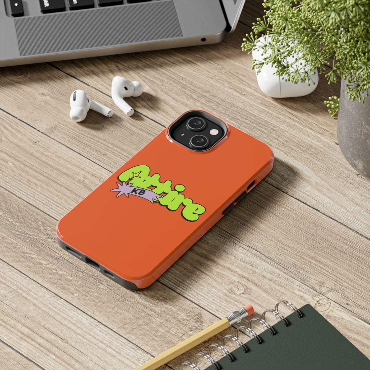 KB Attire Cartoon Phone Case (Orange)