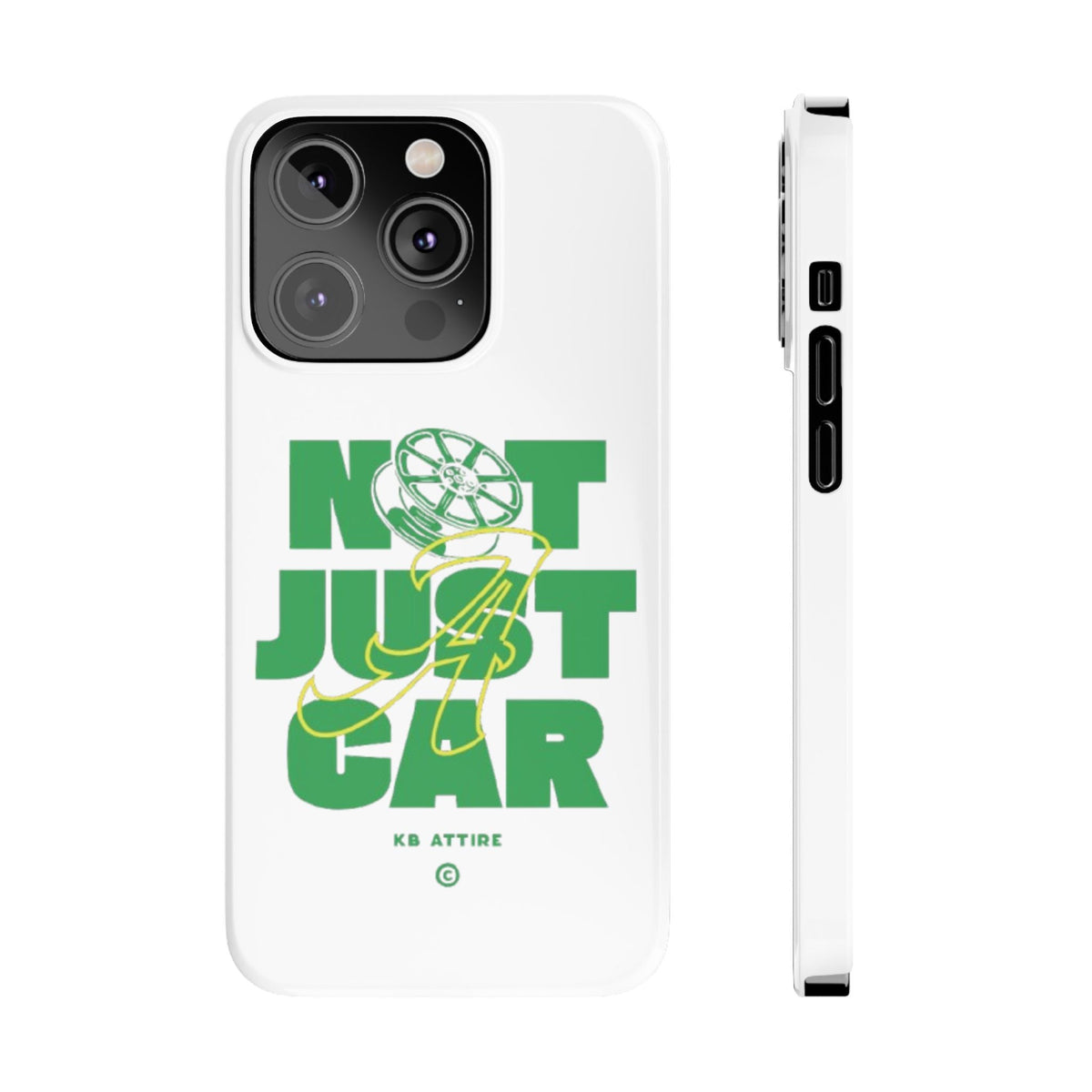 Not Just A Car Slim IPhone Cases (White)