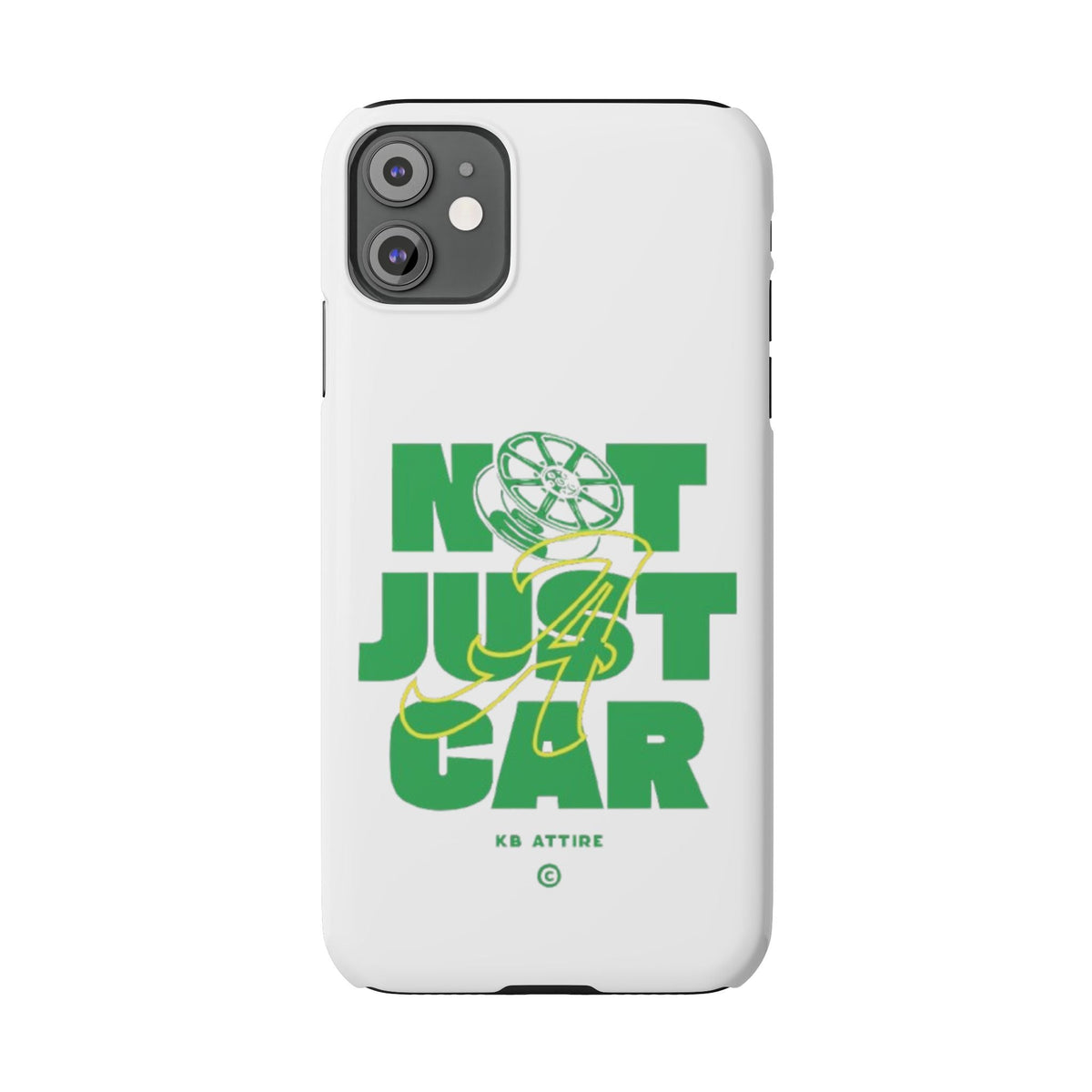 Not Just A Car Slim IPhone Cases (White)