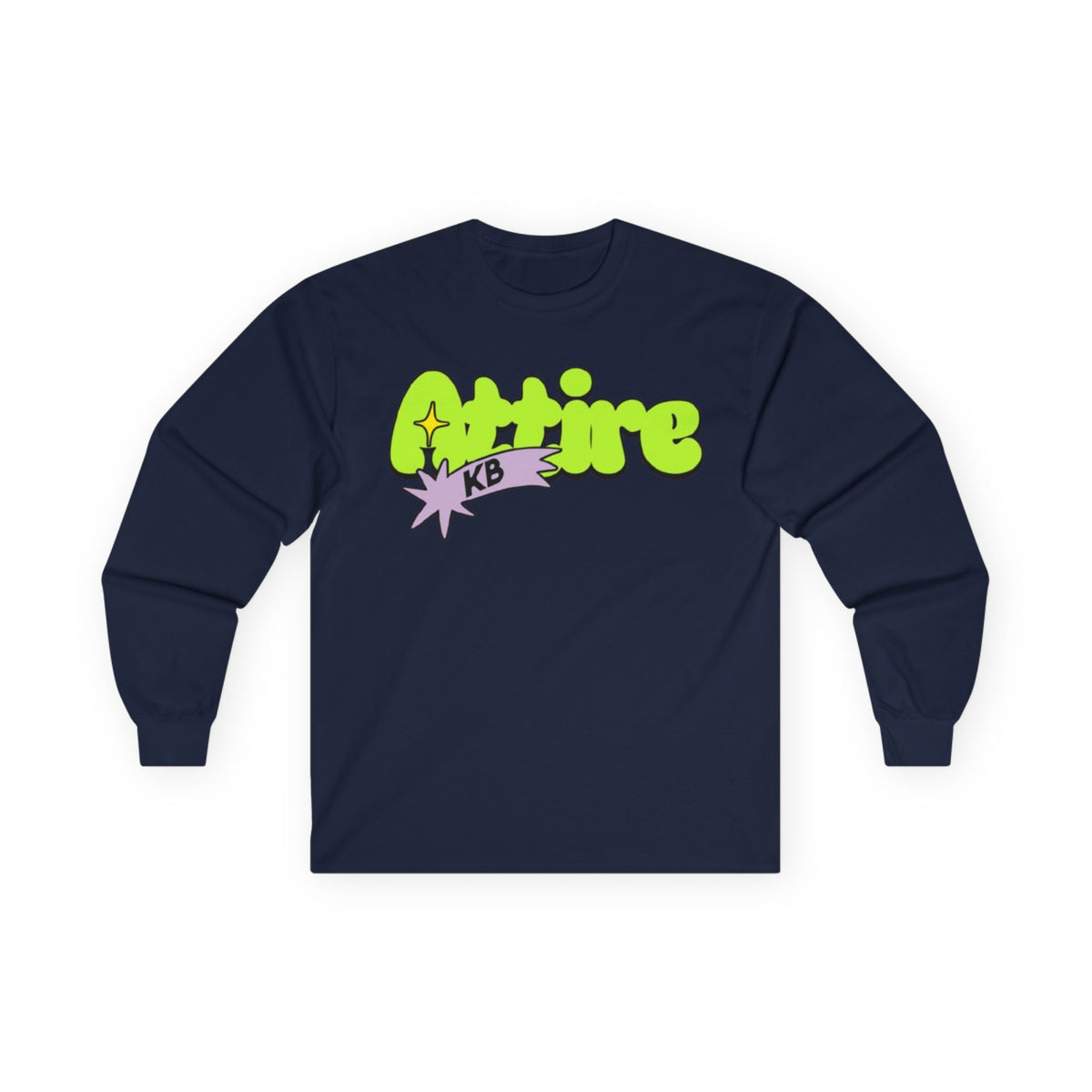 KB Attire Cartoon Graphic Long Sleeve Tee