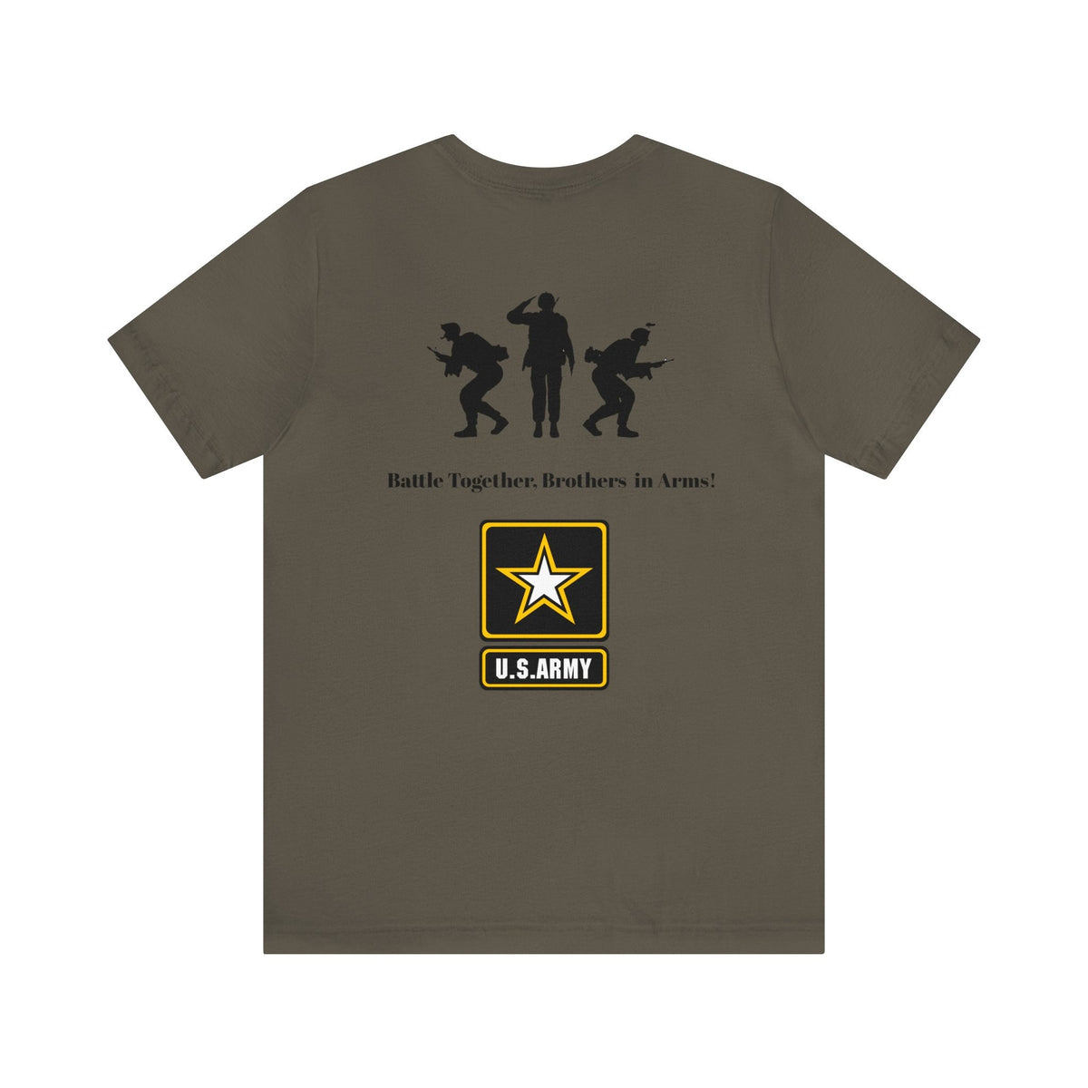 Custom KB Attire "Battle Together, Battle in Arms" Navy Green Unisex Jersey Short Sleeve Tee