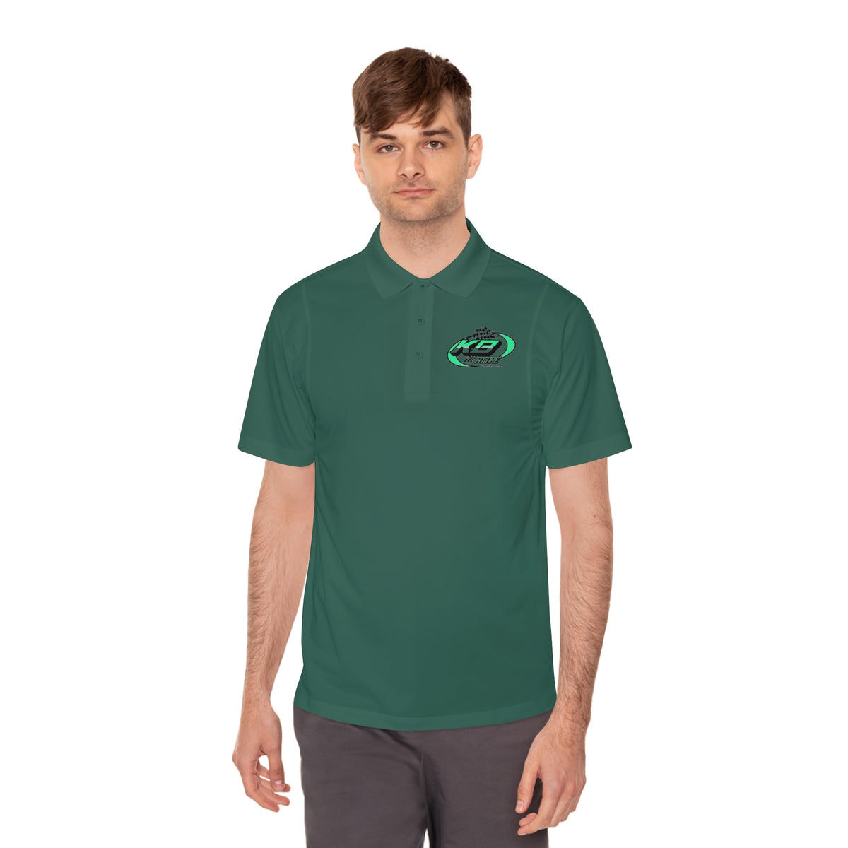 KB Attire Men's Logo Sport Polo Shirt