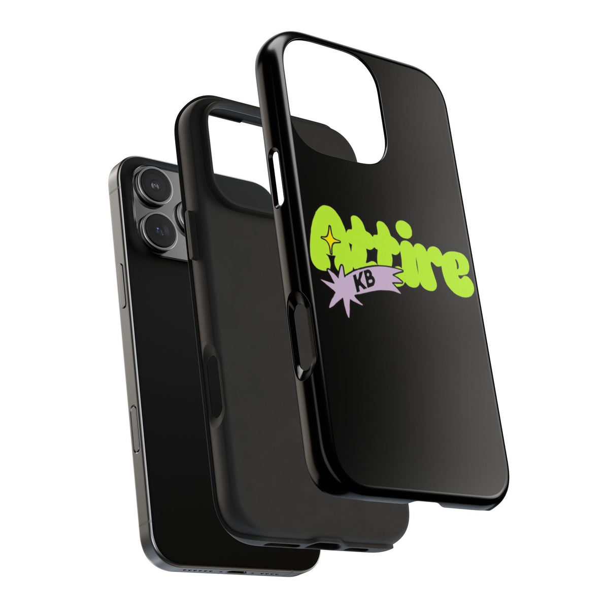 KB Attire Cartoon Phone Case (Black)