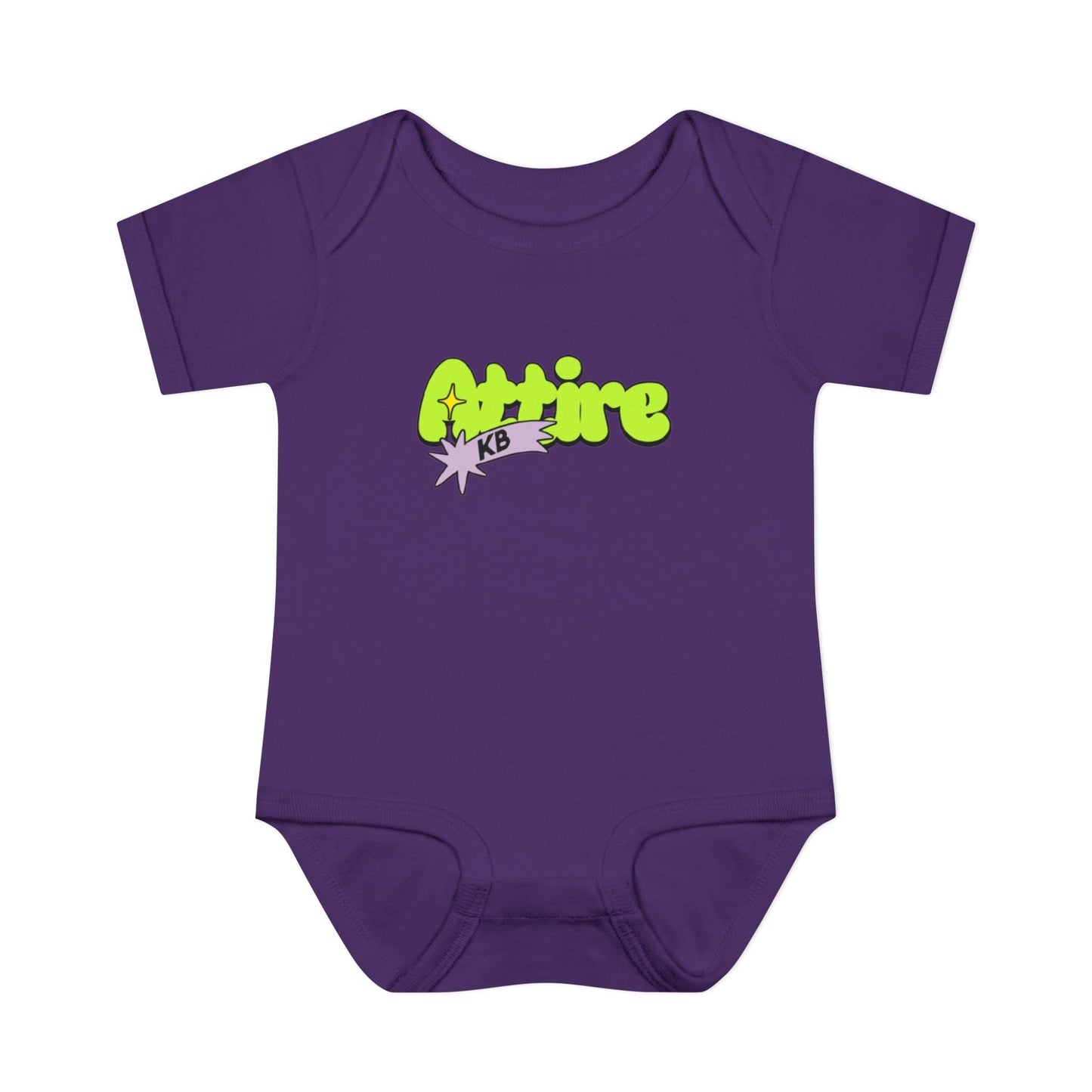 KB Attire Infant Bodysuit with "Cartoon" Logo