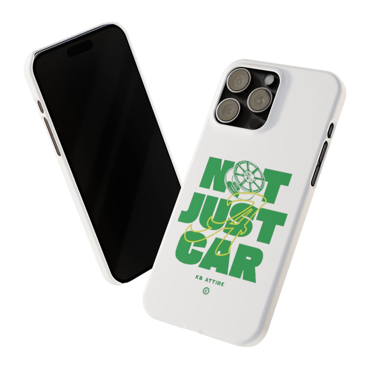 Not Just A Car Slim IPhone Cases (White)