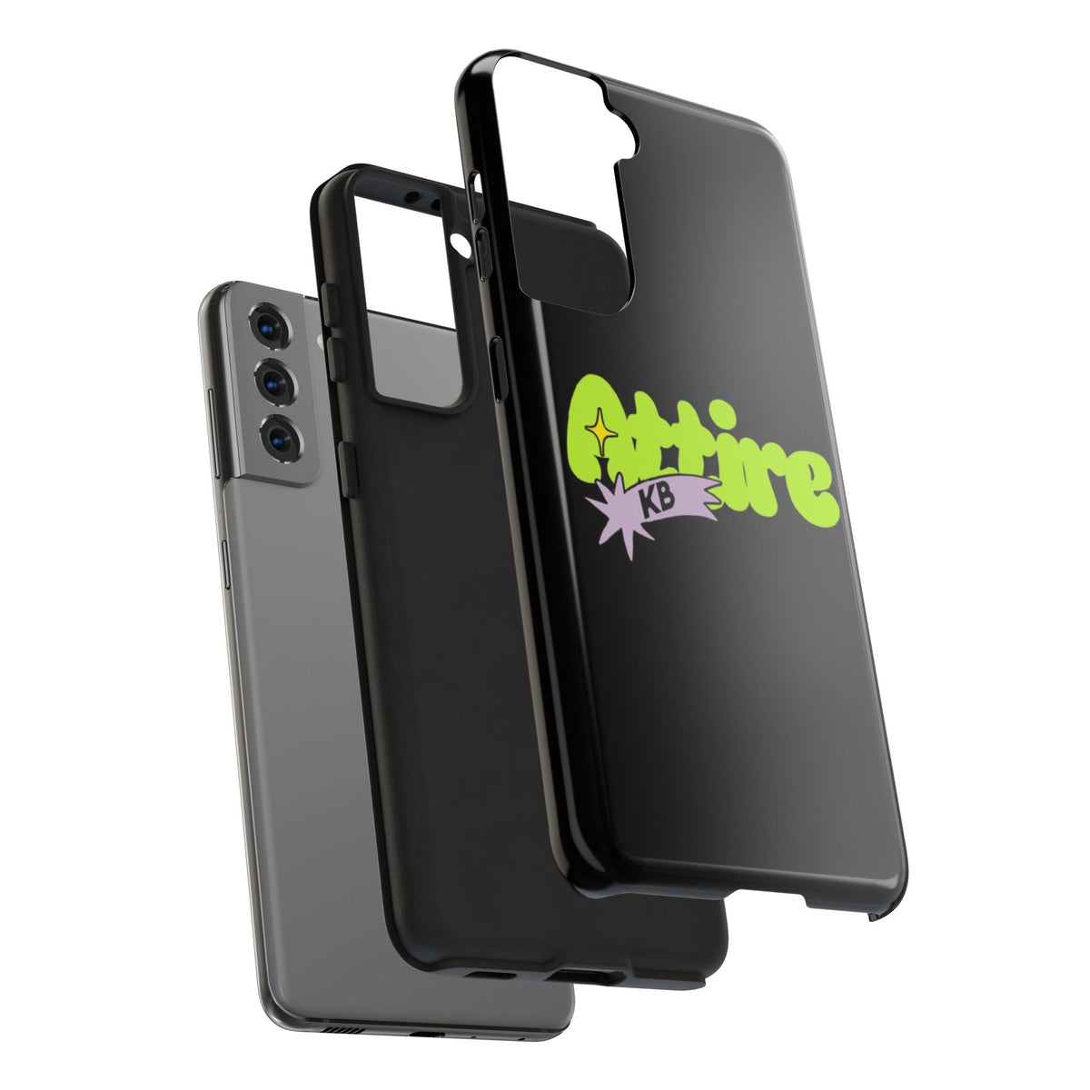 KB Attire Cartoon Phone Case (Black)