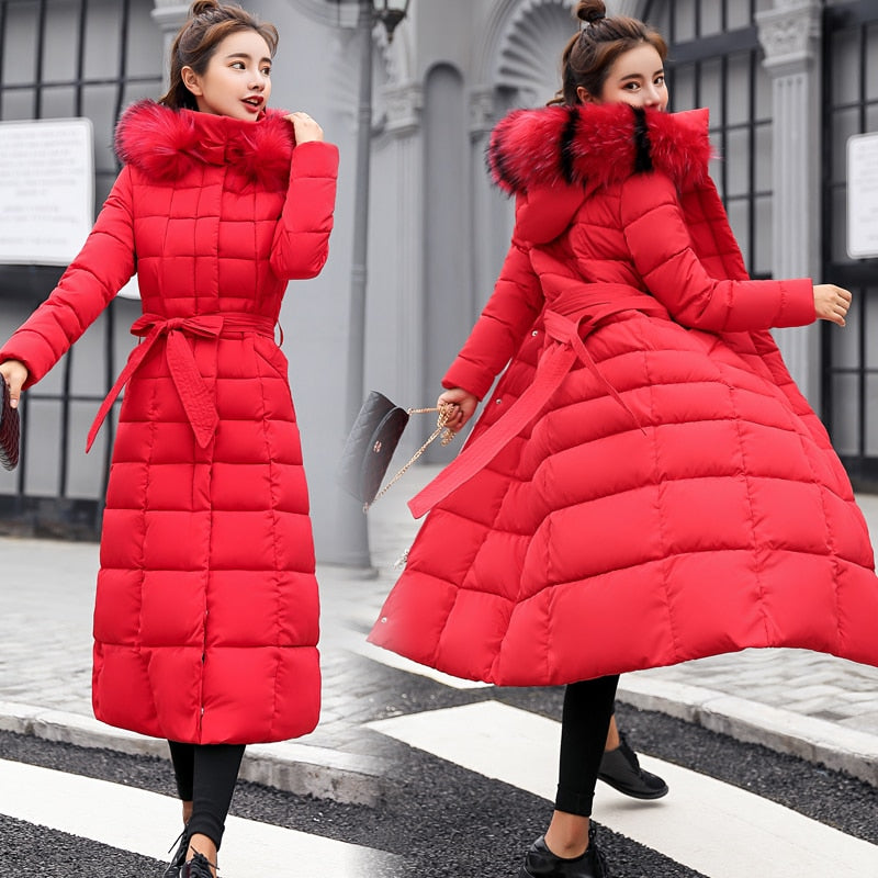 winter clothes women Fur Parkas Quilted jackets