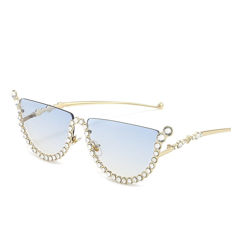 Diamond Cat Eye Sunglasses
