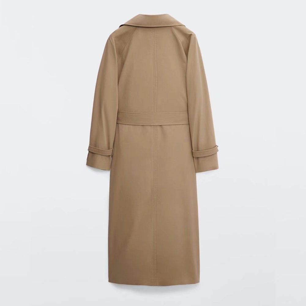 clothing retro casual loose double-breasted coat