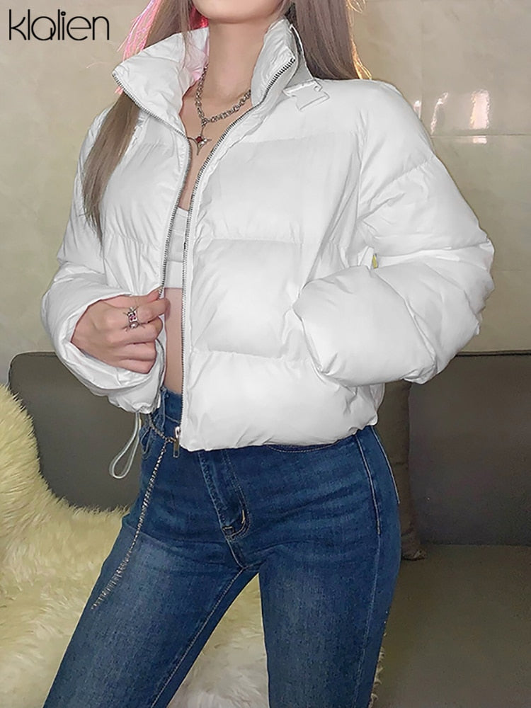 KLALIEN Winter Thicken Warm Padded Jacket