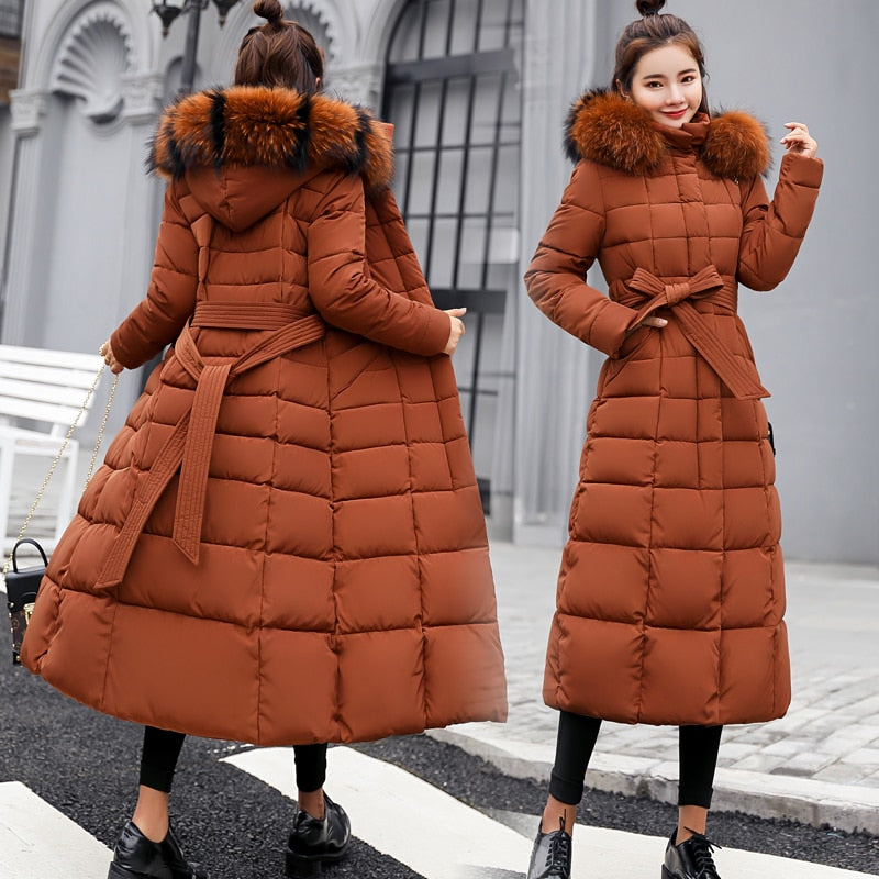 winter clothes women Fur Parkas Quilted jackets