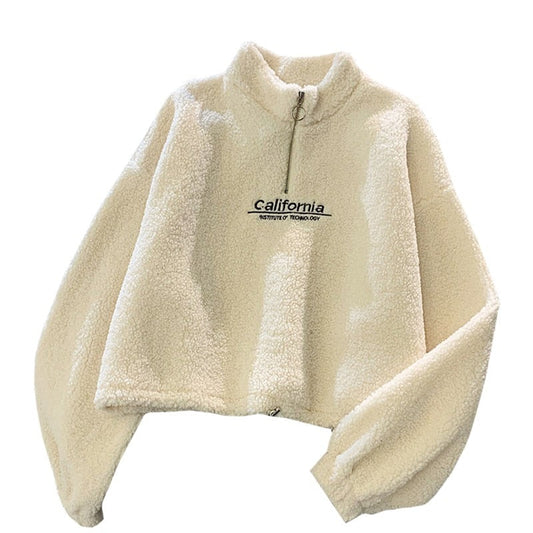 Cashmere Short High Collar Hoodies