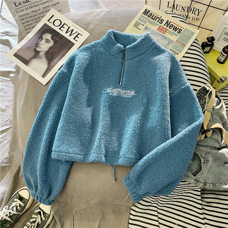 Cashmere Short High Collar Hoodies