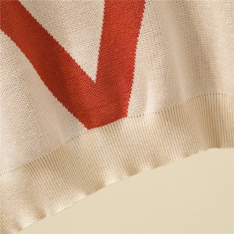 Knitted Women Sweater Loose Striped Jersey