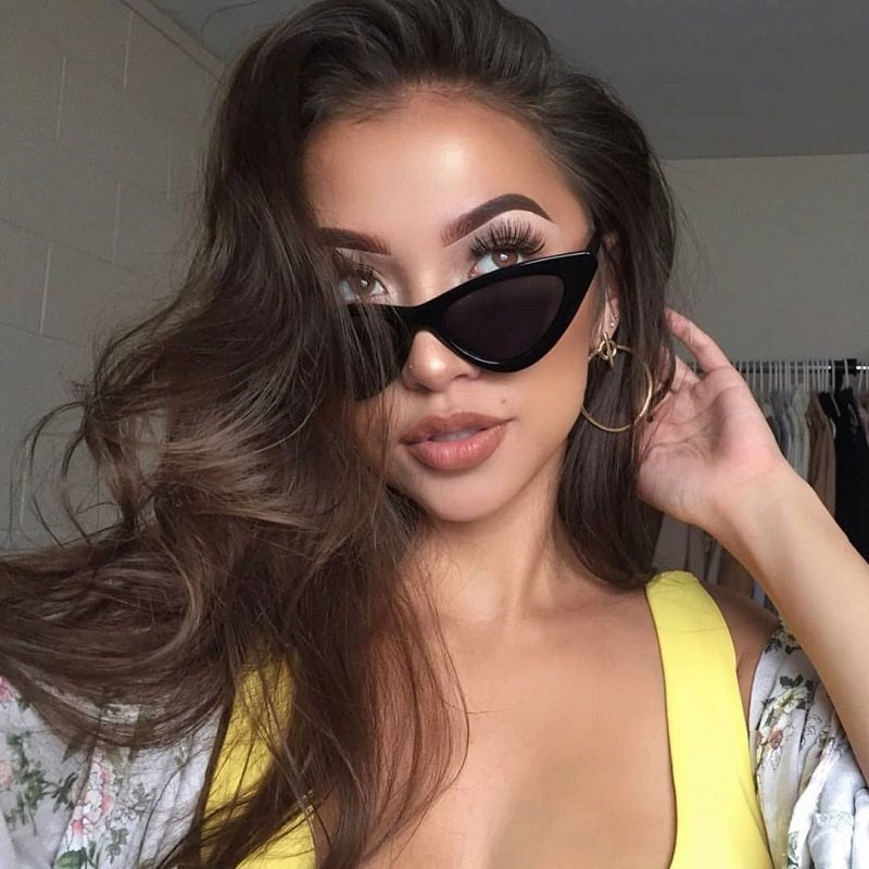 Vintage Triangle Cat Eye Sunglasses