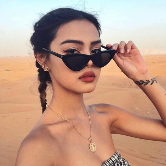 Vintage Triangle Cat Eye Sunglasses