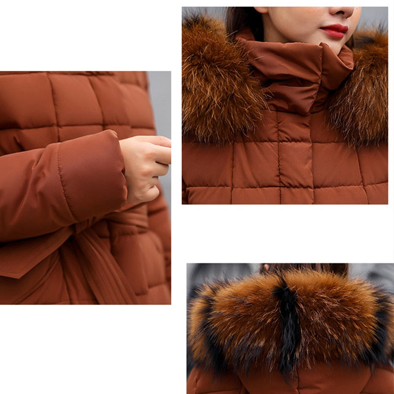 winter clothes women Fur Parkas Quilted jackets