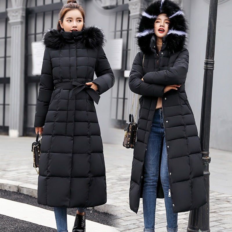 winter clothes women Fur Parkas Quilted jackets