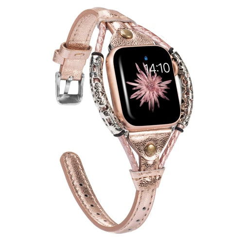 Genuine Leather Strap for Apple Watch Band