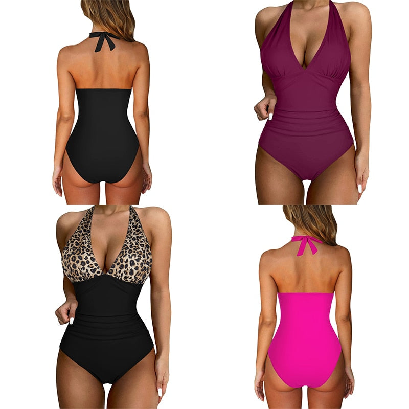 Women Sexy Swimsuit High Waist Sexy Suspender Swimsuit