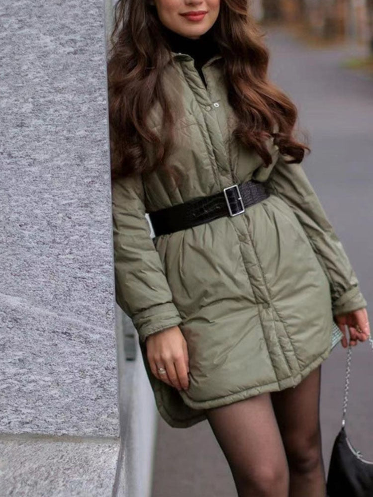 Women's Shirts Jackets Thin Parka Oversize Shirt