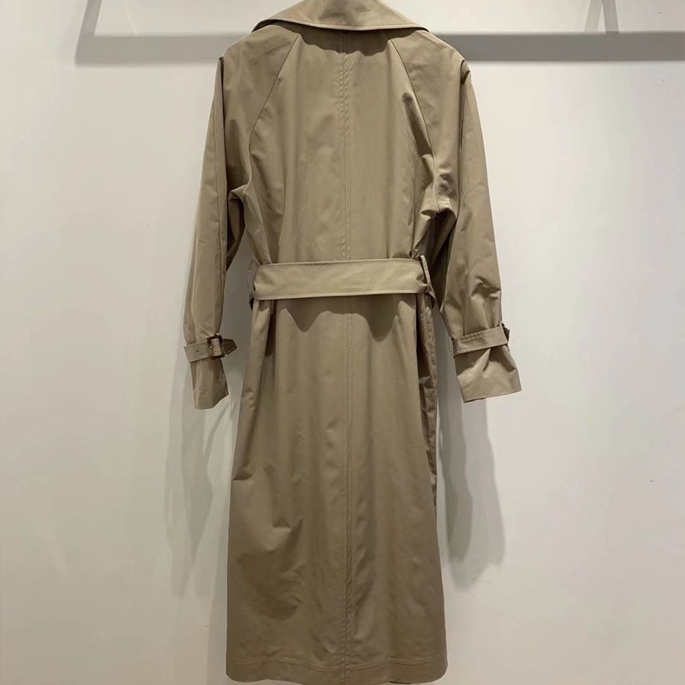 clothing retro casual loose double-breasted coat