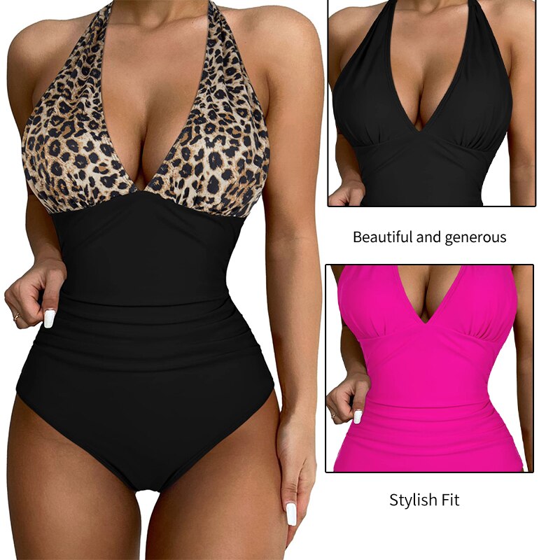 Women Sexy Swimsuit High Waist Sexy Suspender Swimsuit