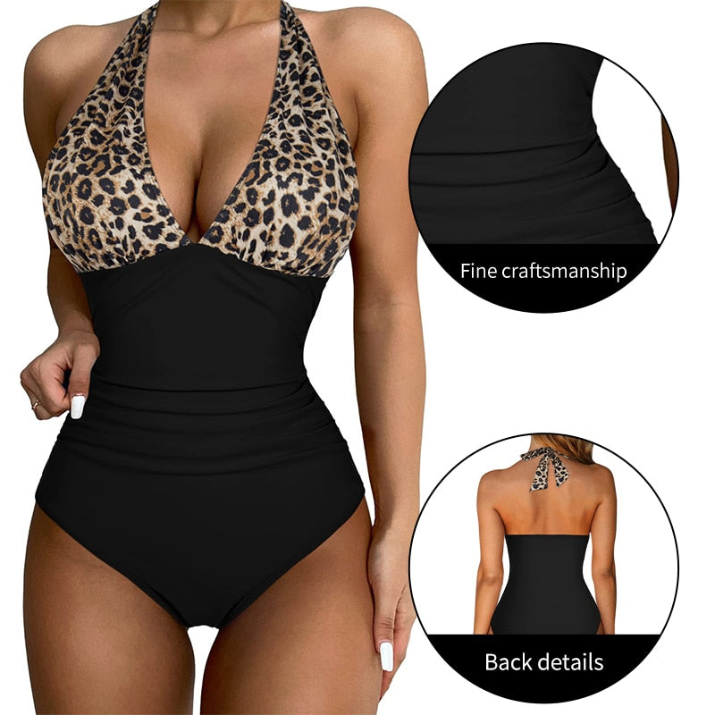 Women Sexy Swimsuit High Waist Sexy Suspender Swimsuit