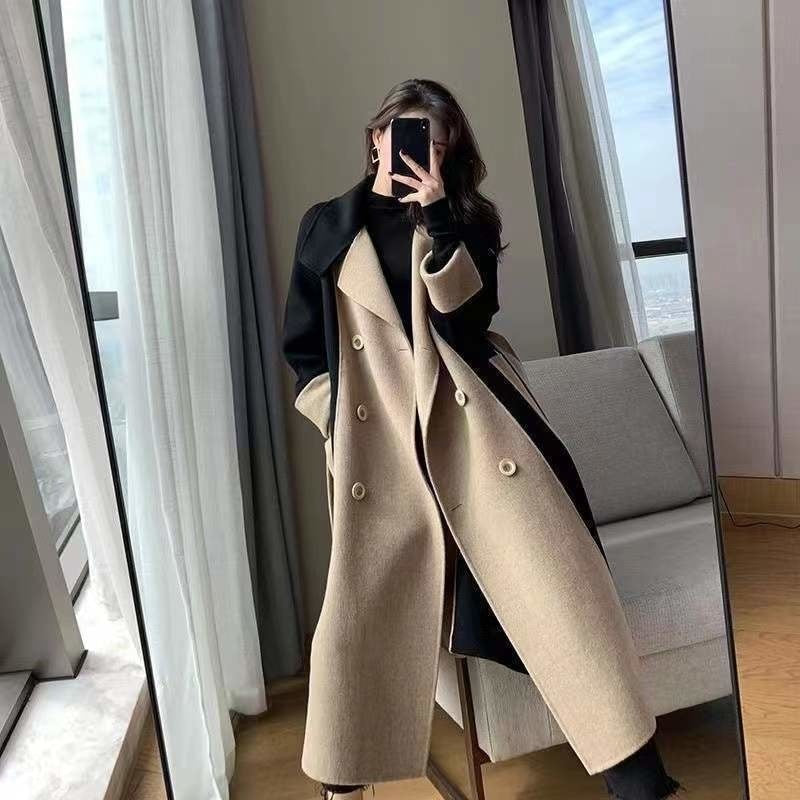 Cashmere coat high sense wool women