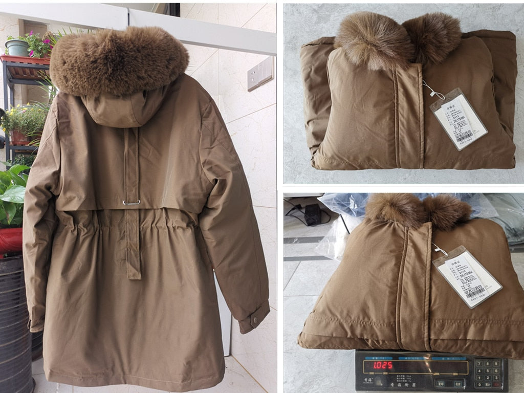 New Winter Jacket Women Parka Fashion Long Coat