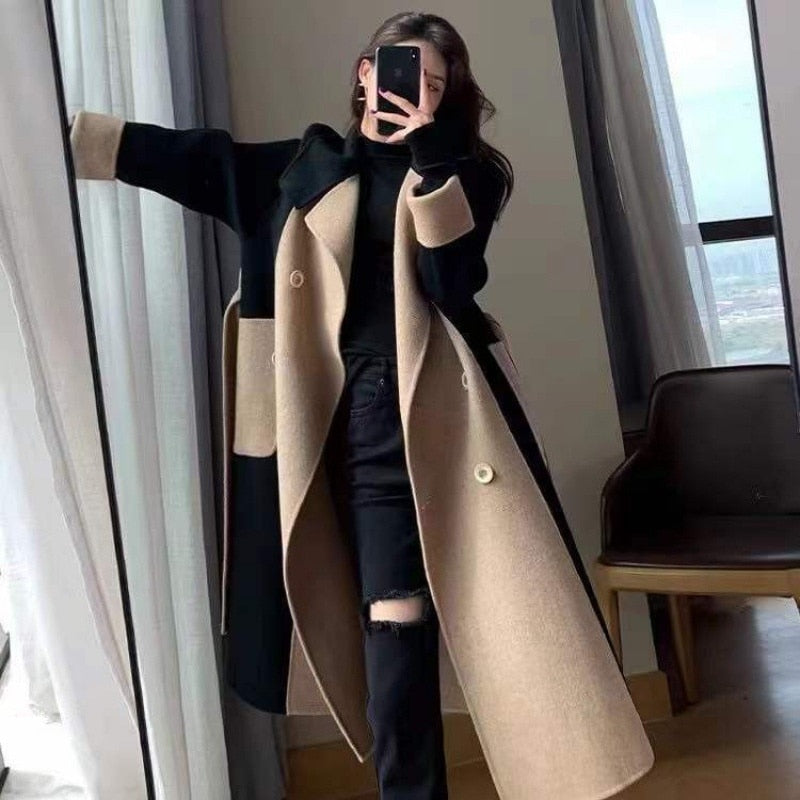 Cashmere coat high sense wool women