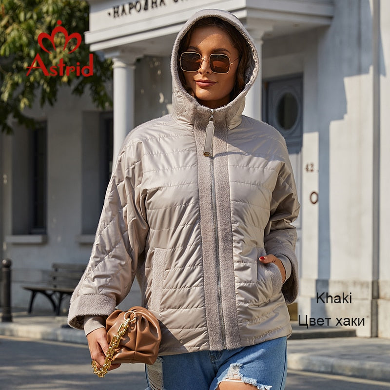 Spring Women Parkas Oversize Padded Coats