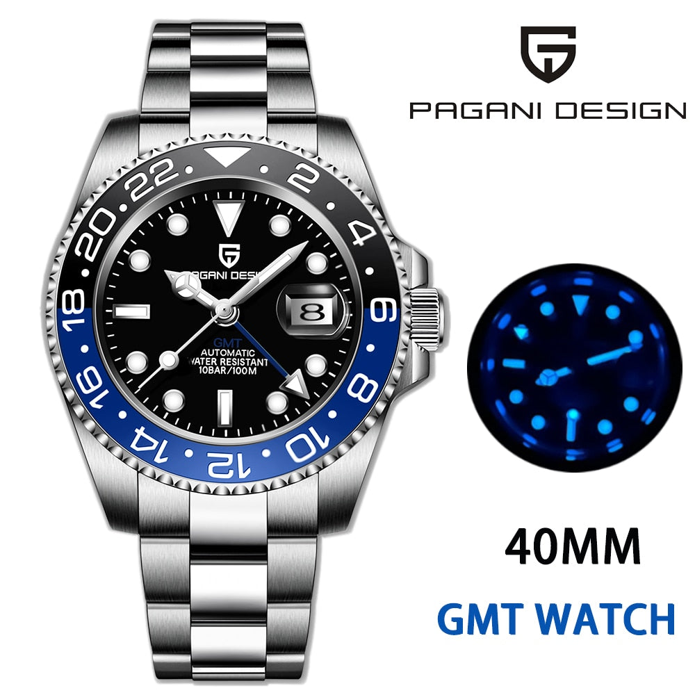 Stainless Steel GMT Watch