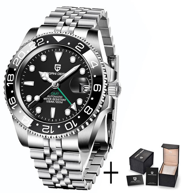 Stainless Steel GMT Watch