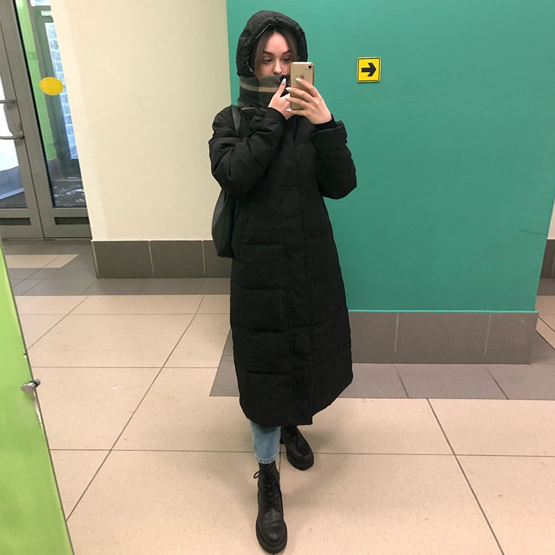 Long Down Jacket Women'S Coat  Winter