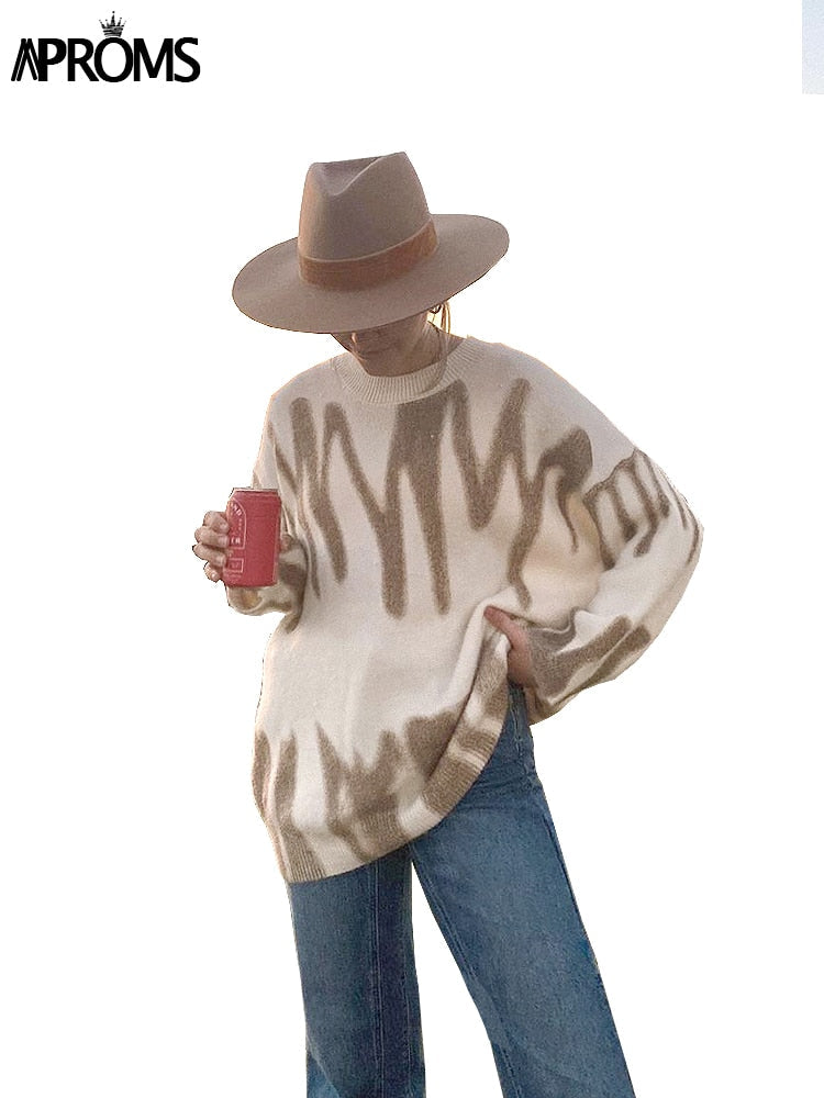 Aproms Multi Striped Knitted Soft  Sweaters