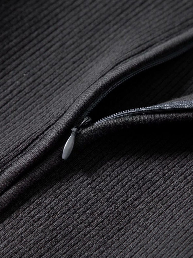 Aproms Elegant High Neck Zipper