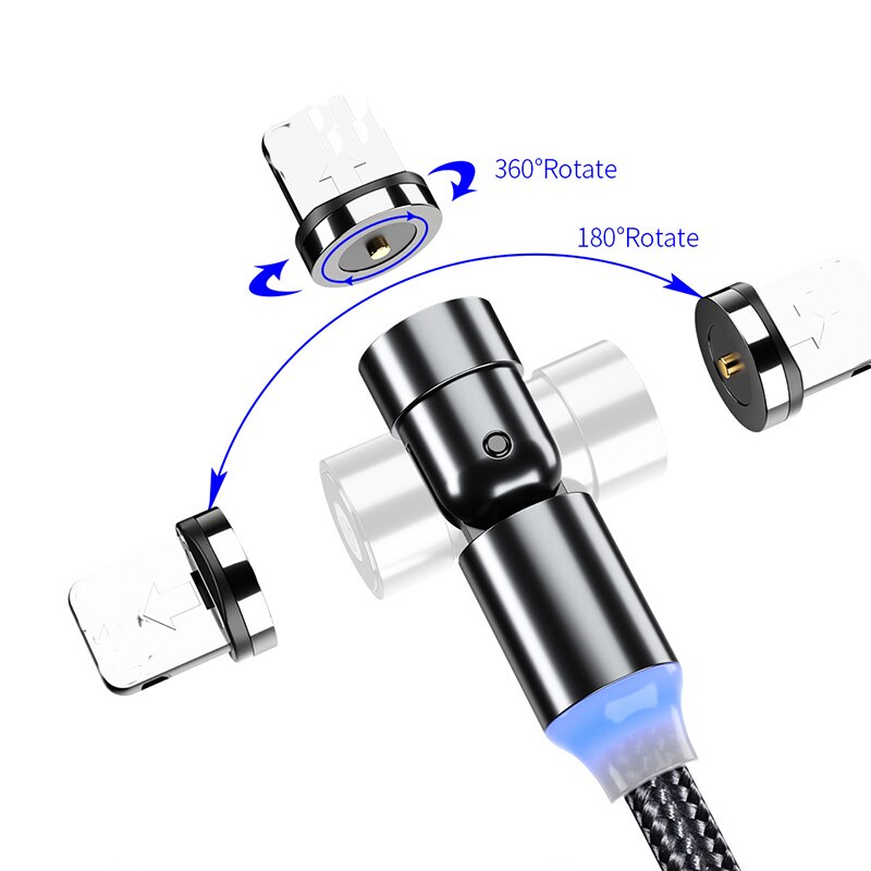 540 Rotate Magnetic Cable