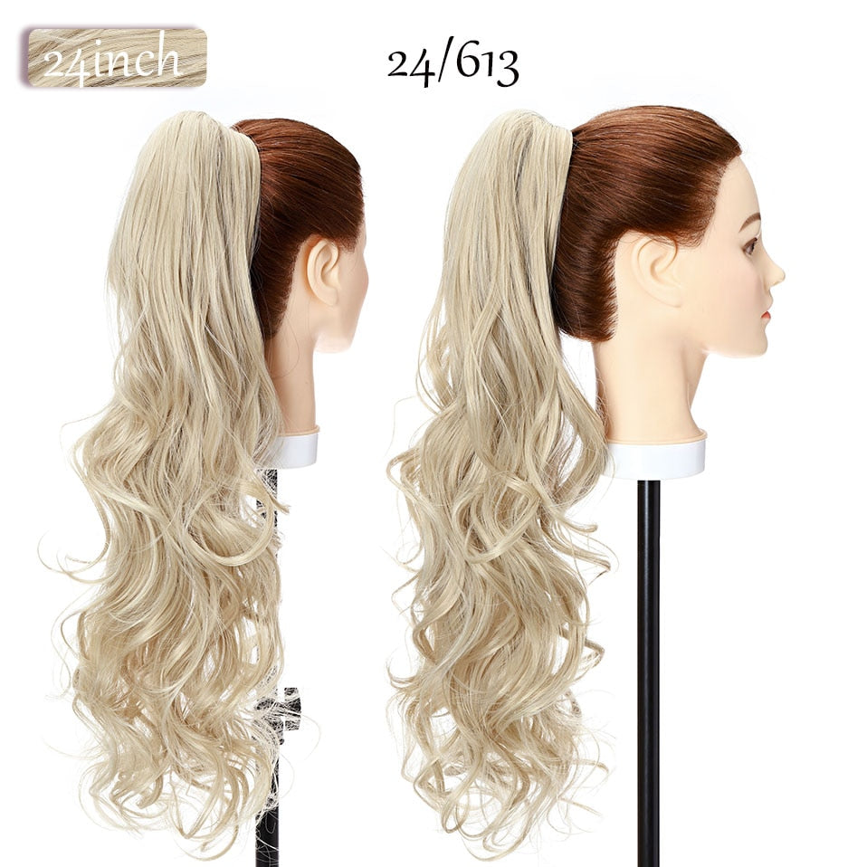 Synthetic Claw Clip Ponytail Hair Extension