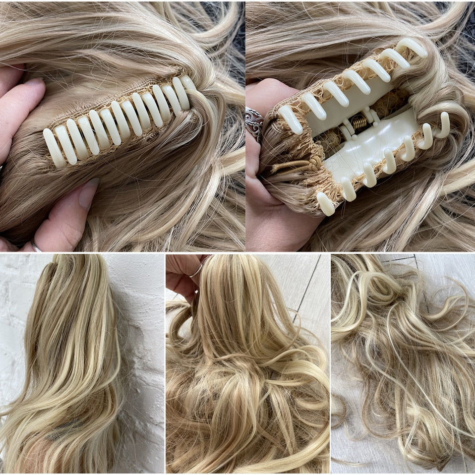 Synthetic Claw Clip Ponytail Hair Extension