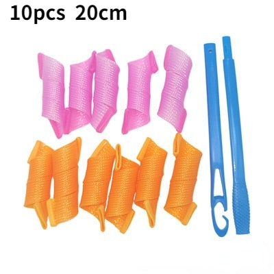 Heatless Hair Curlers Magic Wave Formers