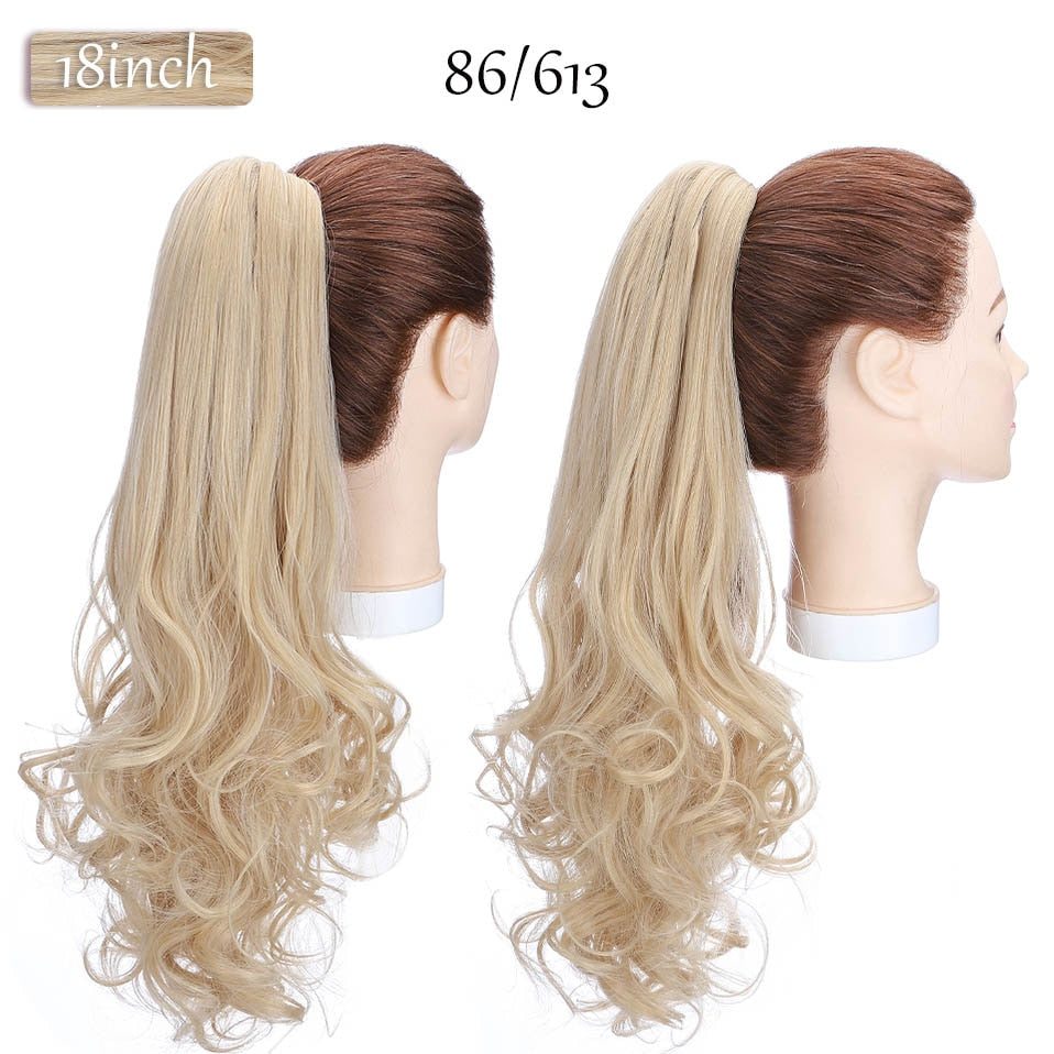 Synthetic Claw Clip Ponytail Hair Extension