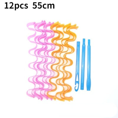 Heatless Hair Curlers Magic Wave Formers