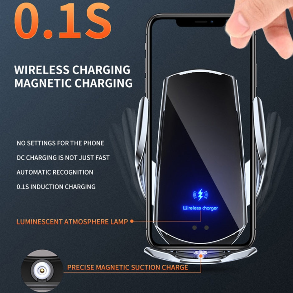 Automatic 30W Car Wireless Charger Holder